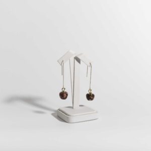 Marble Apple Earrings