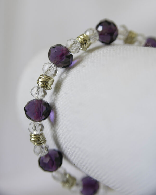 The Purple Simple Elegance Stretch Bracelet - Image 3